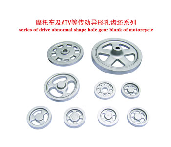 Series of drive abnormal shape hole gear blank of motorcycle